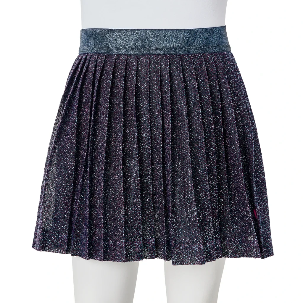 Gonna da Bambina con Brillantini Blu Marino 128 CFW7238871