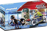 PLAYMOBIL City Action , Poliziotto in Moto e Ladro,Età 4-10 anni