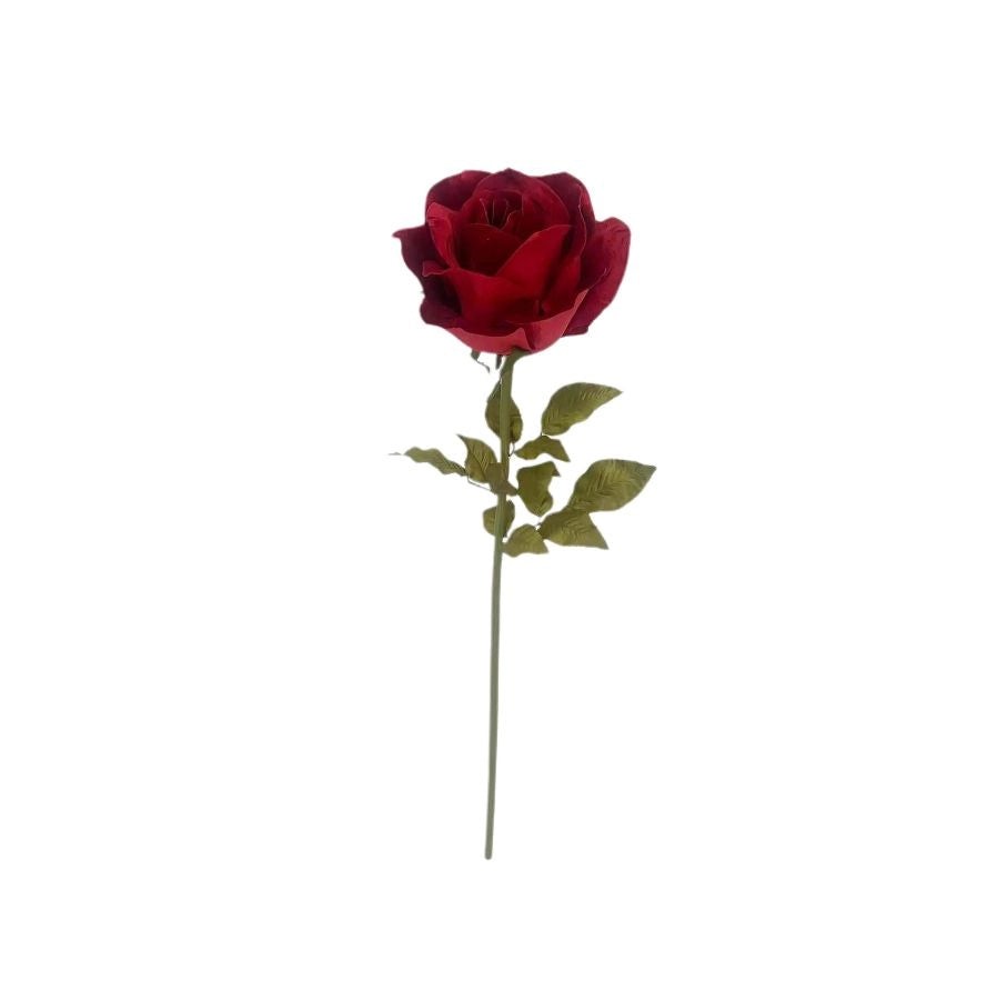 ROSA ROSSA GIGANTE ARTIFICIALE IN TESSUTO PER COMPOSIZIONI E ALLESTIMENTI BIZZOT