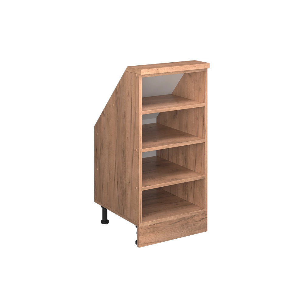 Mobile cucina sottotetto R-Line Rovere dorato 40 cm con 4 scomparti Vicco