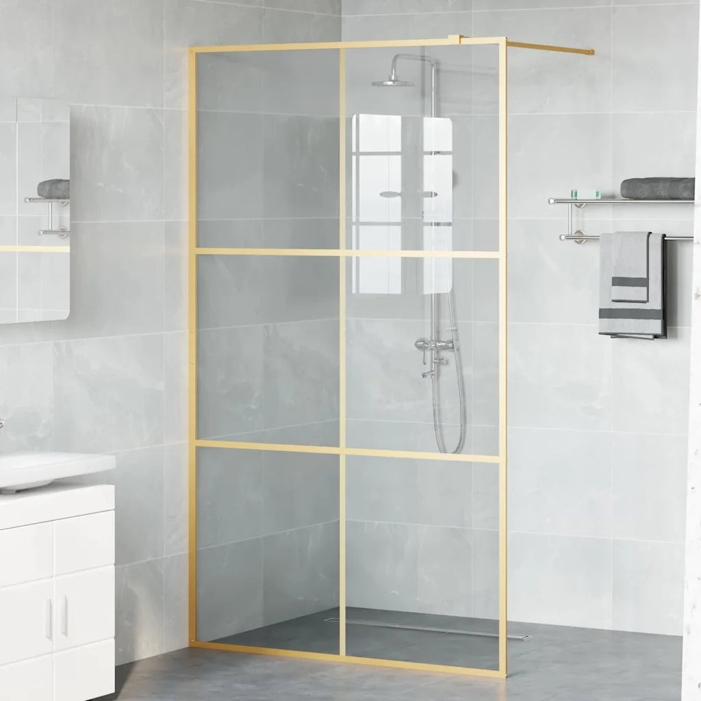 Parete Doccia Walk-in Oro 115 x 195 cm vetro temperato 42022055