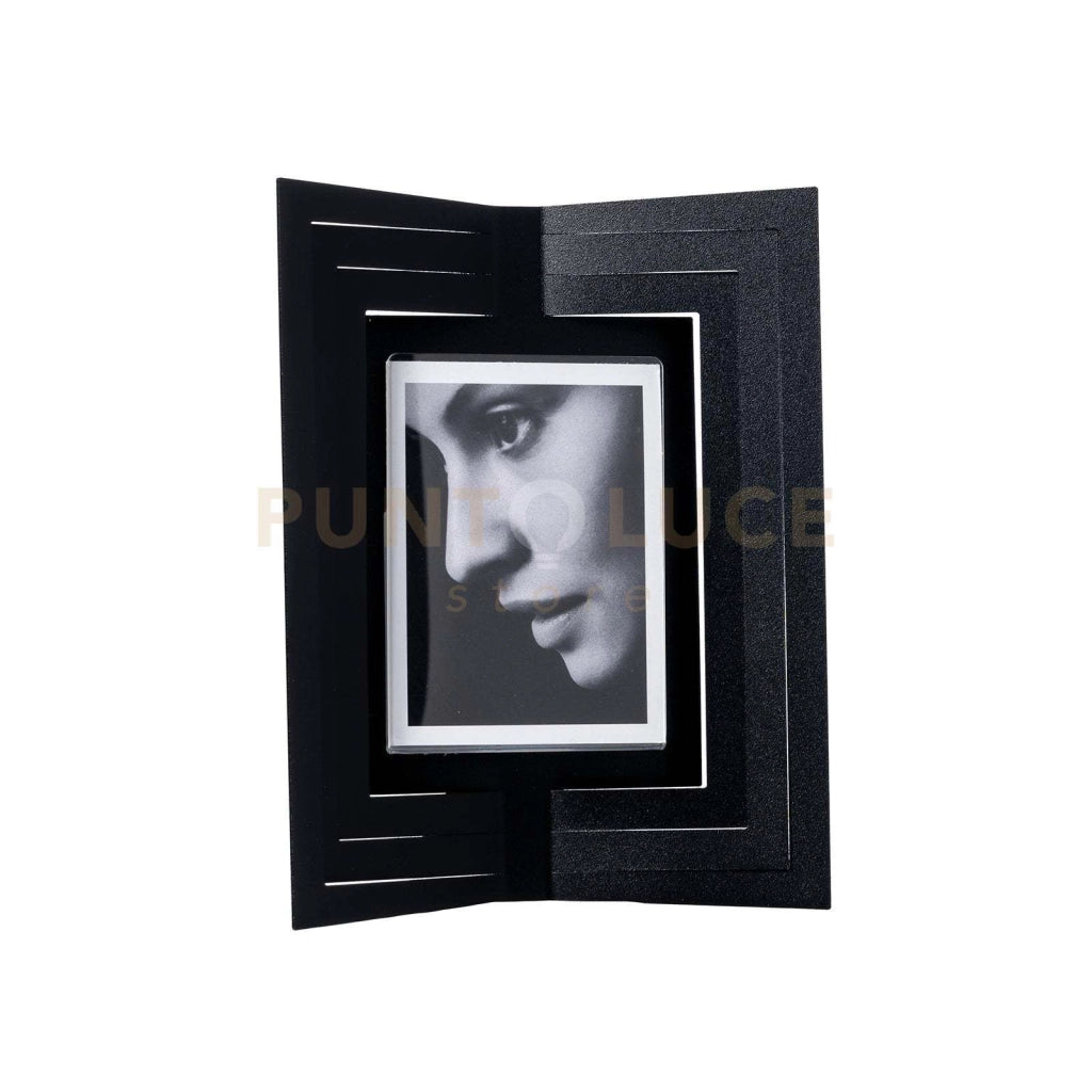 Portafoto di design Vibra piccolo Nero