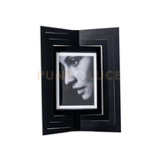 Portafoto di design Vibra piccolo Nero