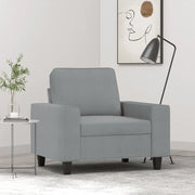 Poltrona Grigio Chiaro 60 cm in Tessuto 359375