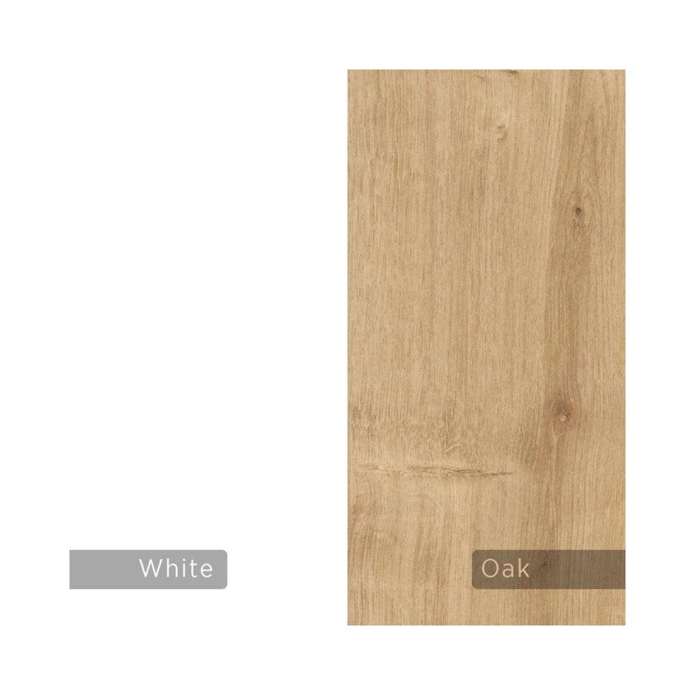 Mobile porta Tv 2 ante Klappe 125,5x33x56,5 bianco e struttura rovere