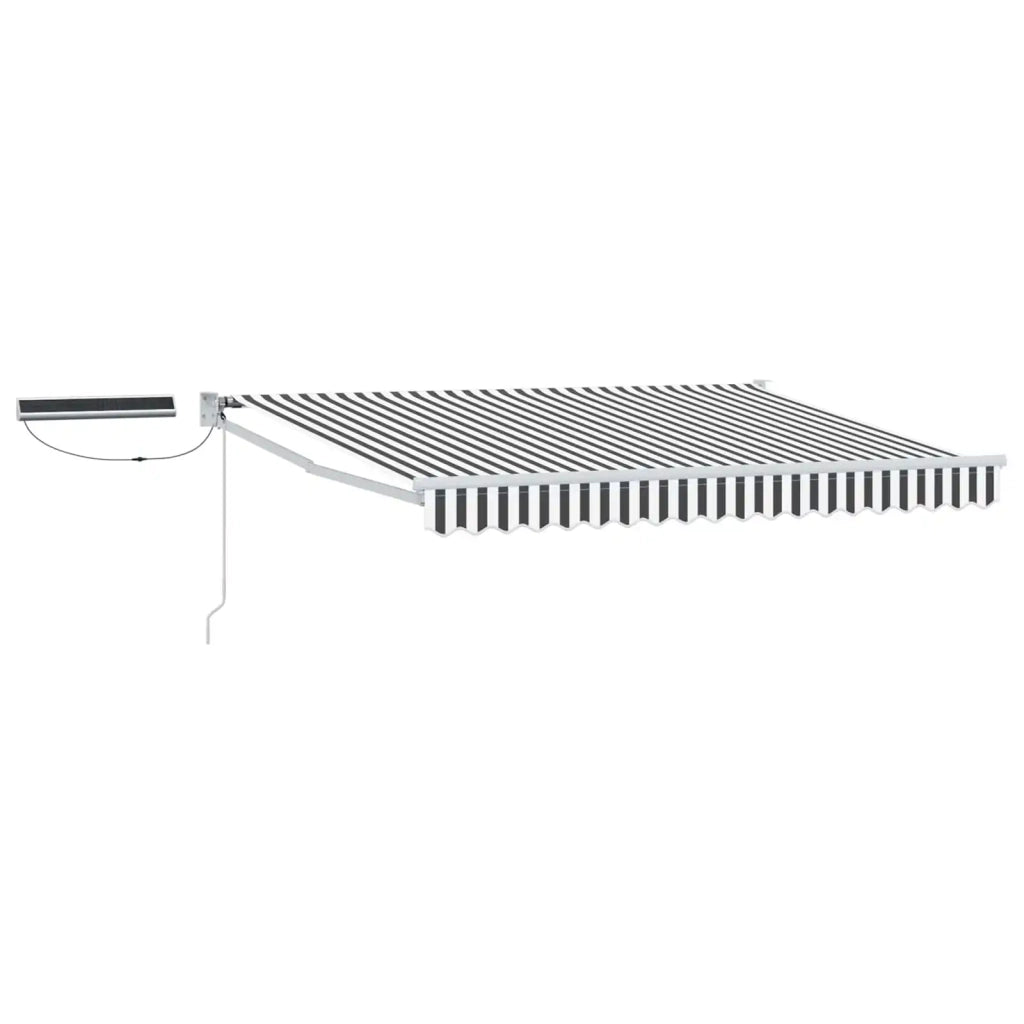 Tettuccio Elettrico Retrattile Antracite e Bianco 3,5 x 2 m