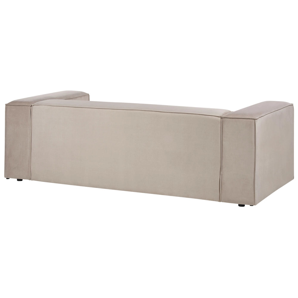 Divano angolare a 2 posti a destra in tessuto grigio talpa con braccioli imbottiti Stile minimalista