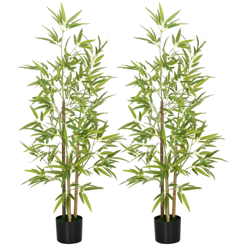 Bamb¨´ Artificiale 120cm ¨C Xylo ¨C Con Vaso Decorativo Realistico