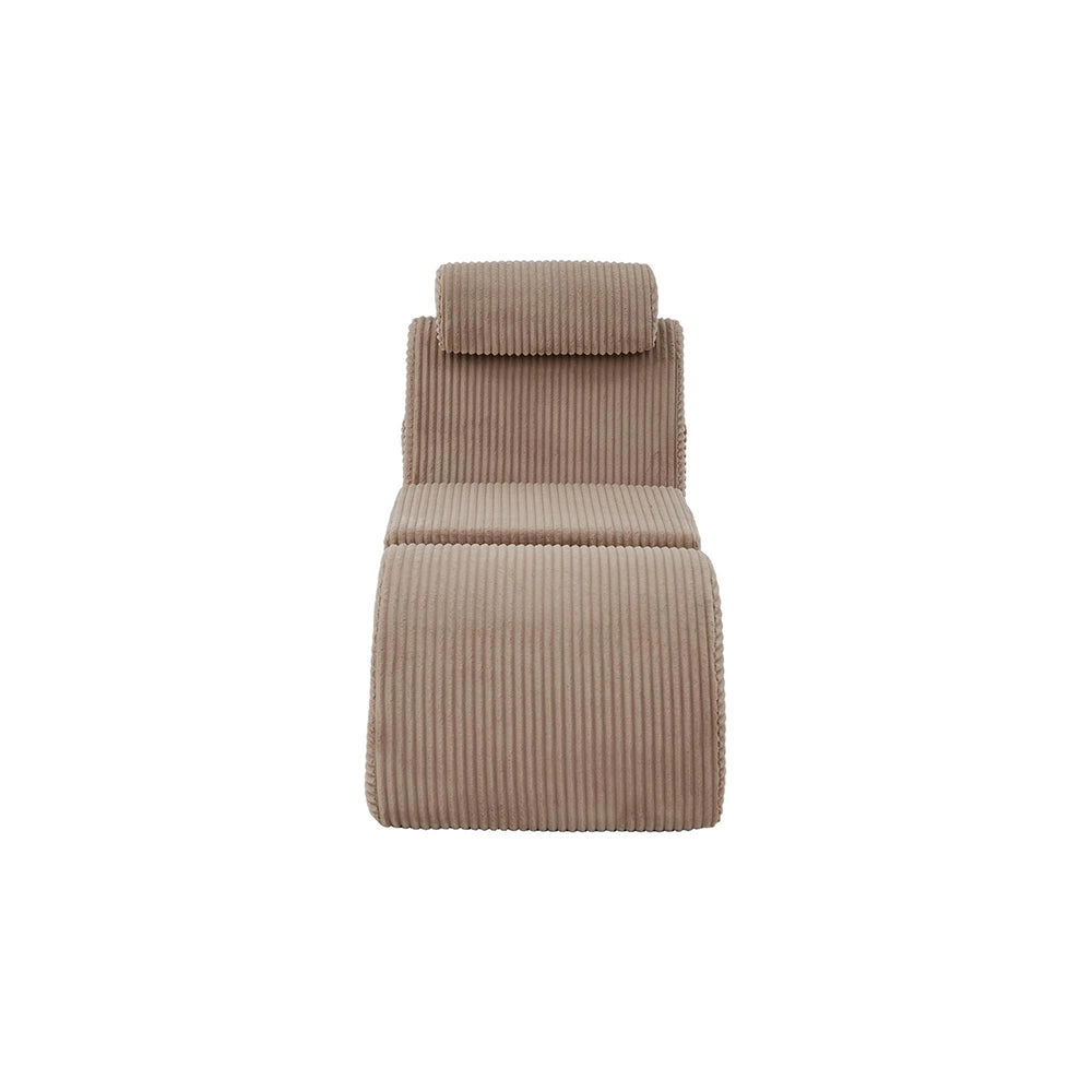 Sedia relax moderna - Xylo - Design ergonomico, schiuma elastica, cuscino rimovibile, tasca laterale, kaki