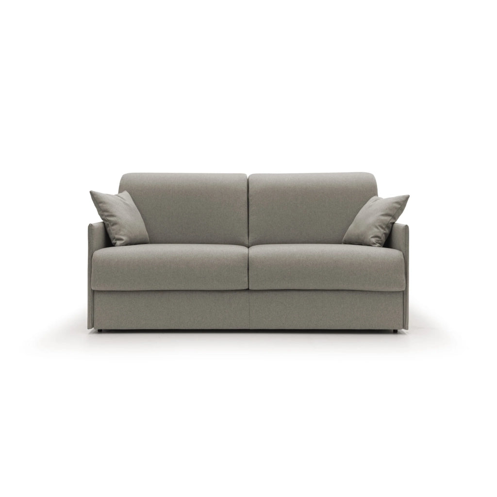 Evans Divano letto matrimoniale in tessuto impermeabile T13 169 cm (mat. 140x197) tortora