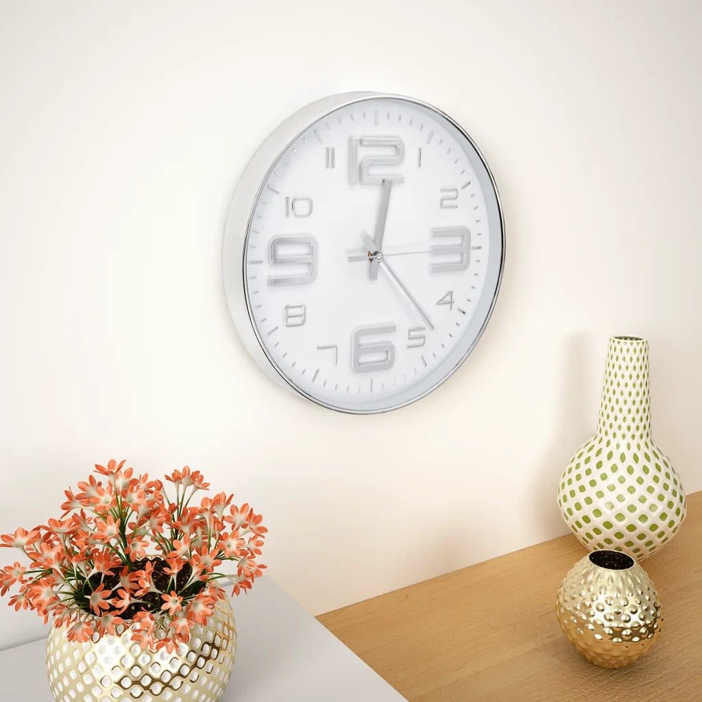 Orologio da Parete 30 cm Argento CFW6631635