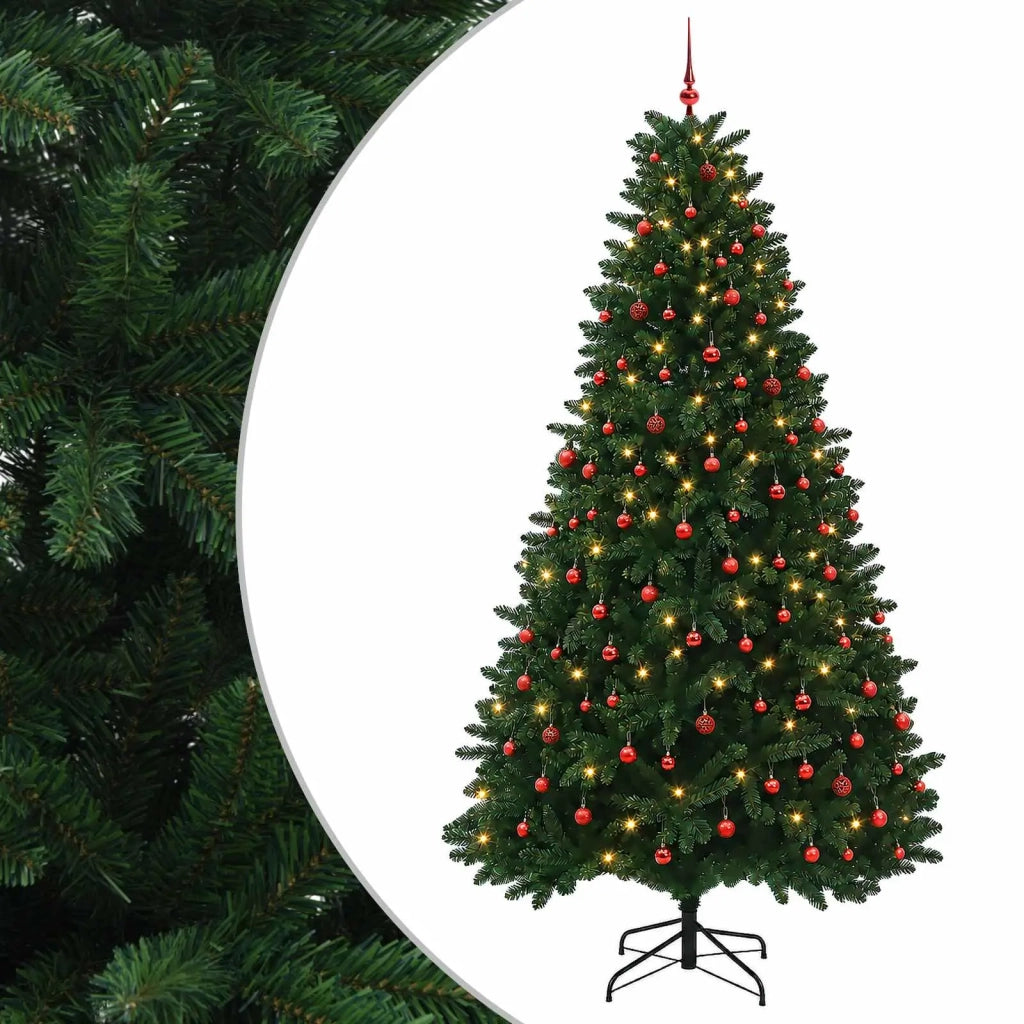 Albero di Natale artificiale verde medio con palline 300 cm 3467370