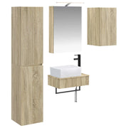 Set di mobili per il bagno 5 pcs Rovere Sonoma 3407265