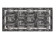 Tappeto Arredo Salotto Antiscivolo Scendiletto Camera Dis. Bangkok By Suardi - 115x175 - Nero
