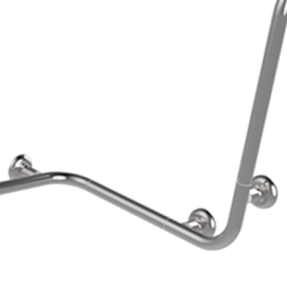 Maniglia angolare con verticale laterale universale 110x60x60h inox lucido
