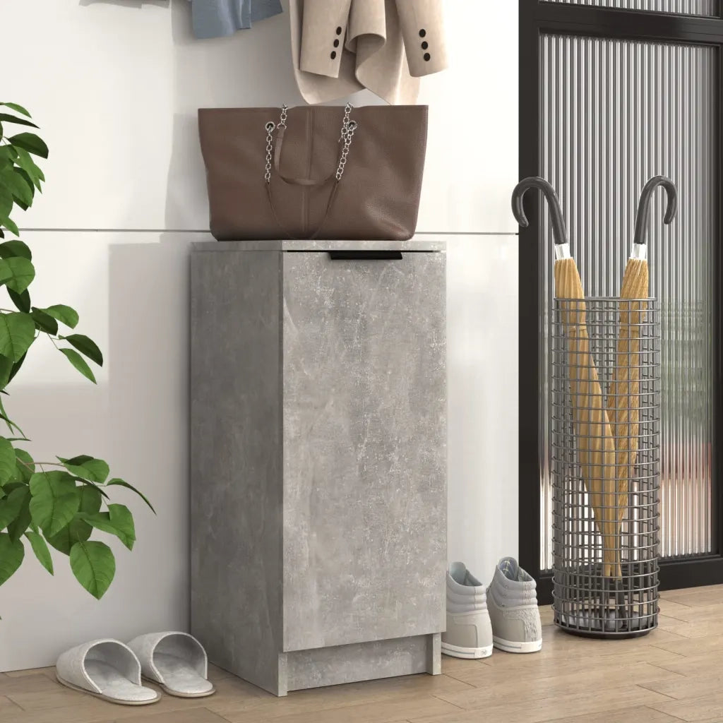 Scarpiera-Scaffale per scarpe Grigio Cemento 30x35x70 cm in Legno Multistrato