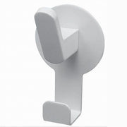 Trade Shop - Appendino Gancio 2 Posti Porta Asciugamano Bagno Casa Cucina Bianco 7.5cm 59740 -
