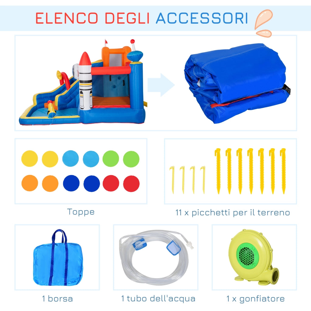 Casetta Gonfiabile Spazio per Bambini ¨C zephmum ¨C 340x270x227 cm