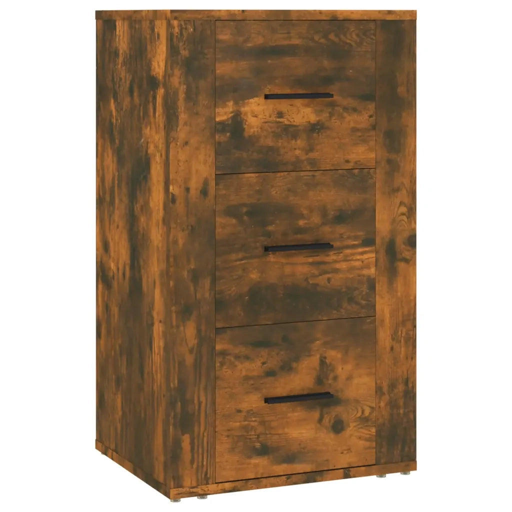Credenza Rovere Fumo 40x33x70 cm in Legno Multistrato 819425