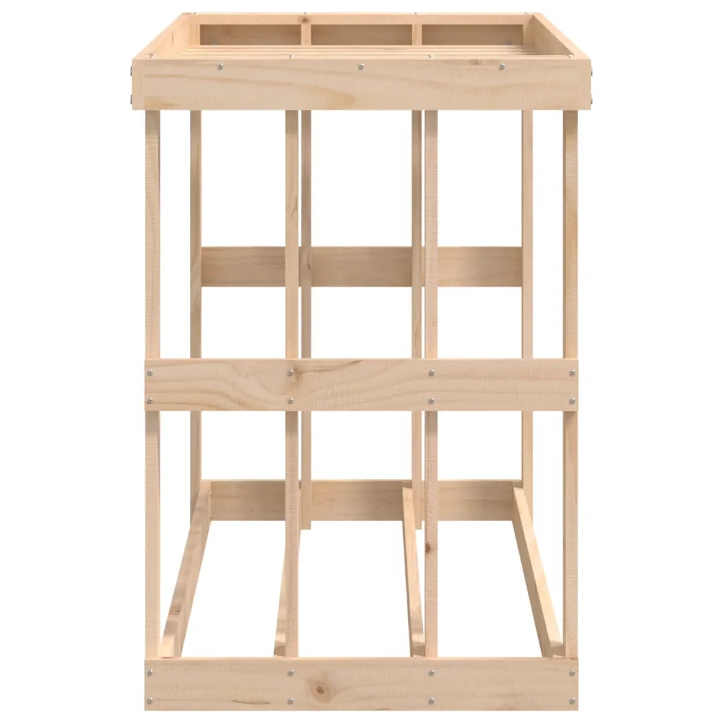 Portaceppi da Esterno 108x52x74 cm Legno Massello di Pino 822631