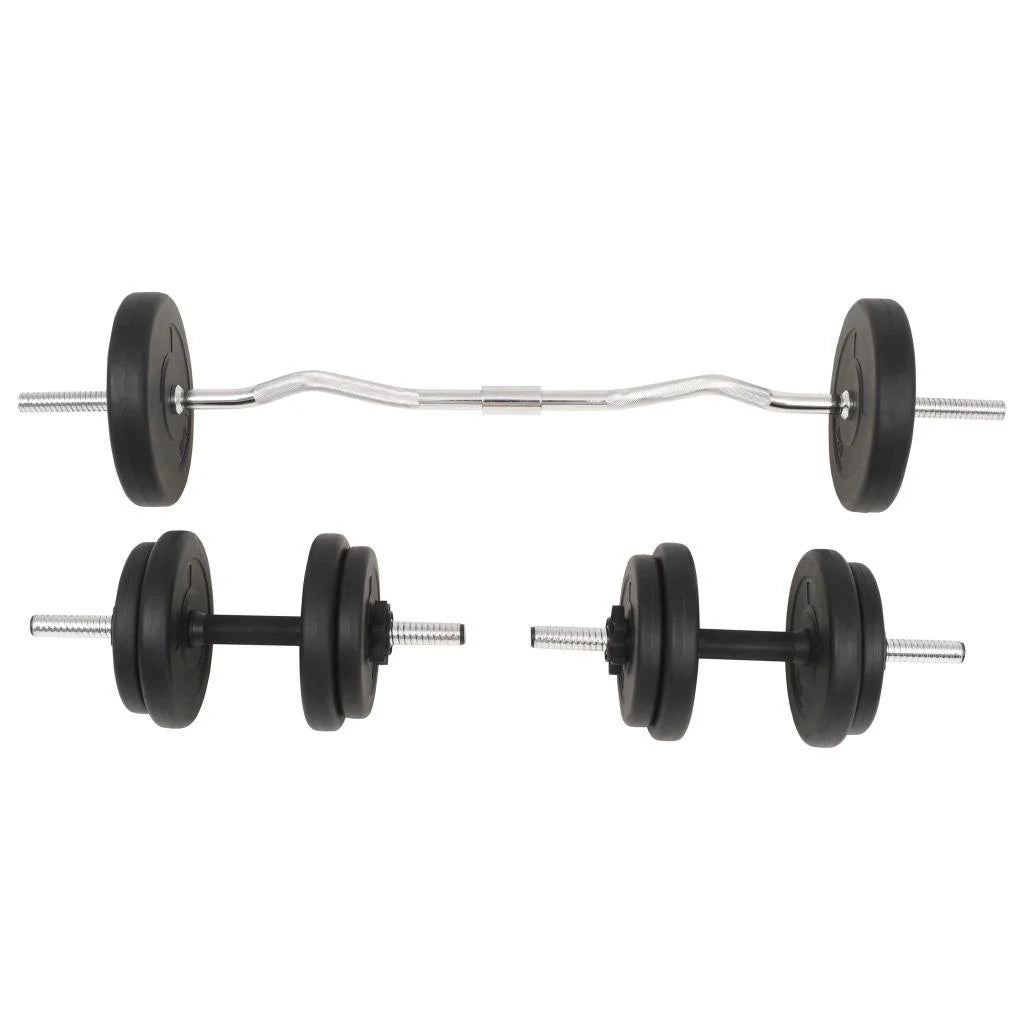 Set di manubri e bilancieri per sport allenamento con i pesi e fitness 30 kg 02_0000745