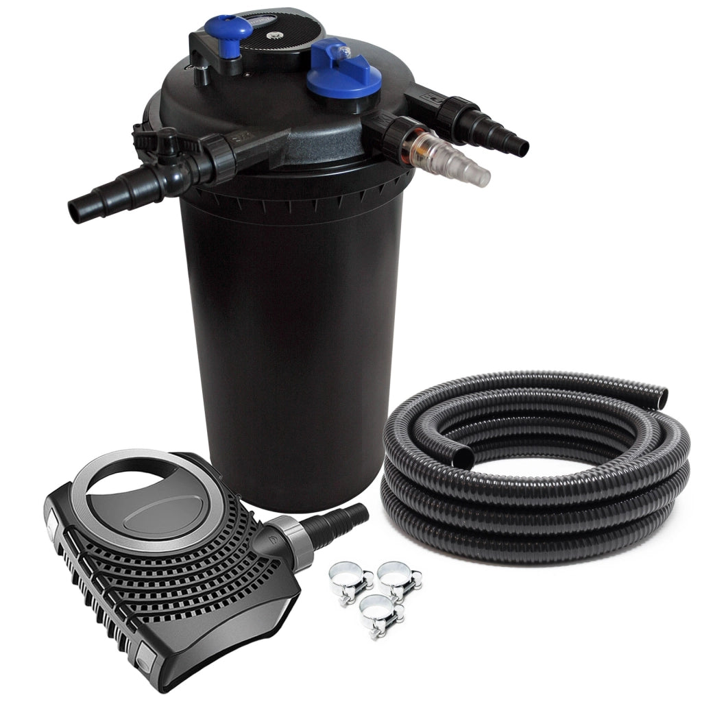 CPF-15000 SET 30000l 18W UVC NEO3800 Pompe Tubo Set per Laghetti