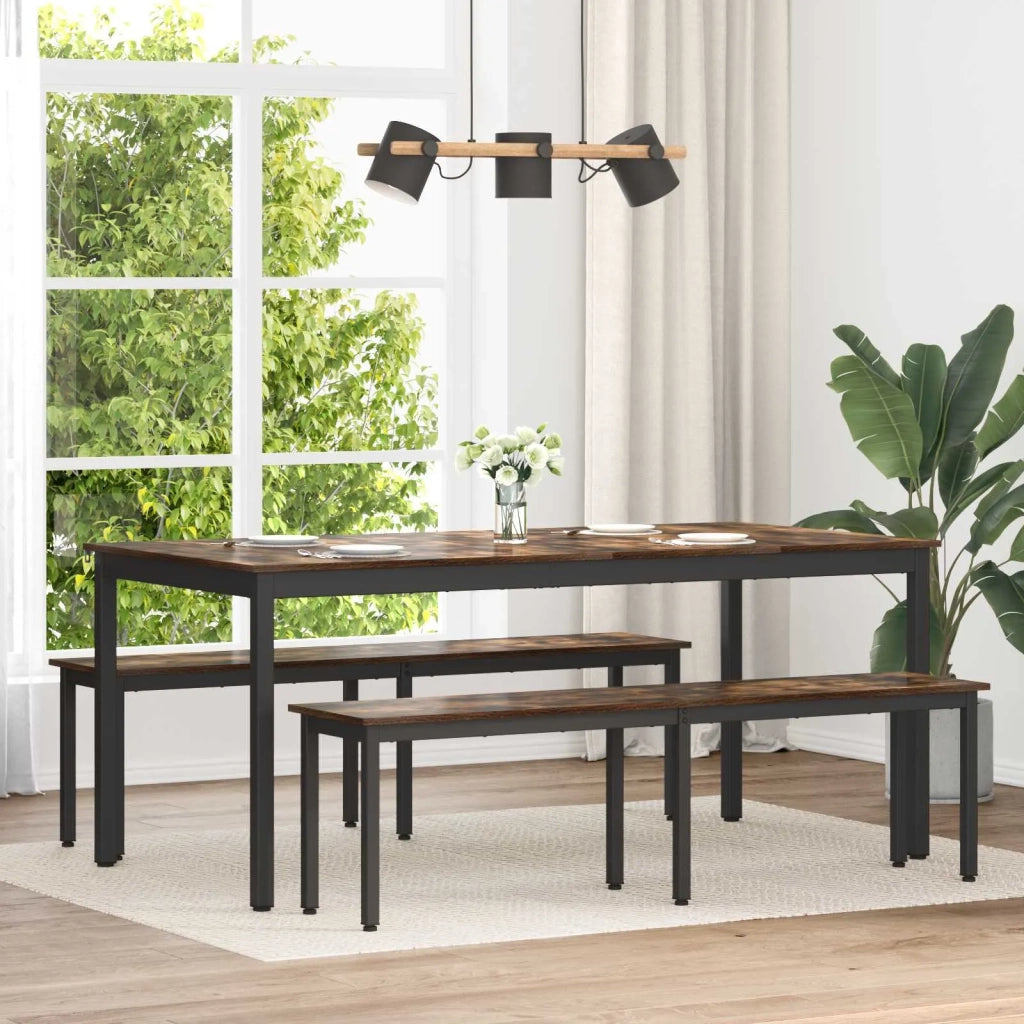 panchina Quercia Fumosa 160 x 35 x 45 cm Legno multistrato 892604