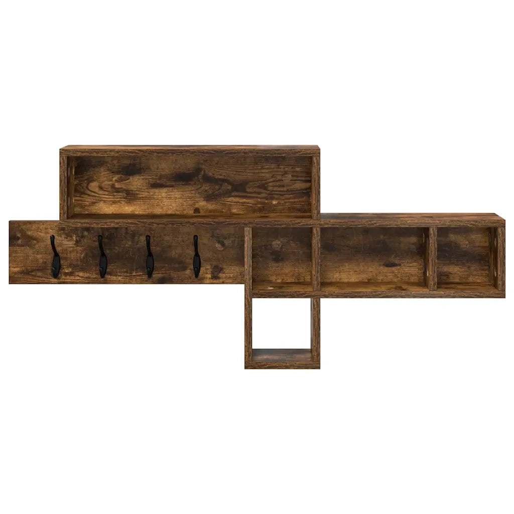 Appendiabiti a muro Rovere fumé 100 x 12 x 43,5 cm 874415