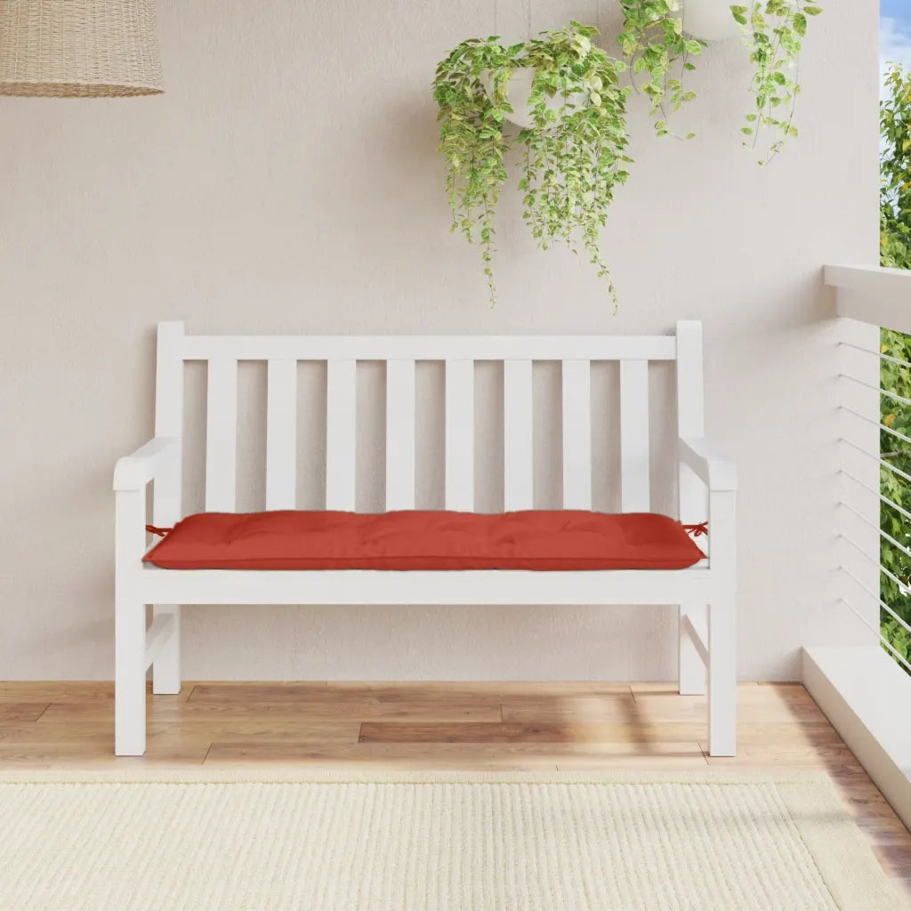 Cuscino Panca Giardino Rosso MÃ©lange 120x50x7cm Tessuto
