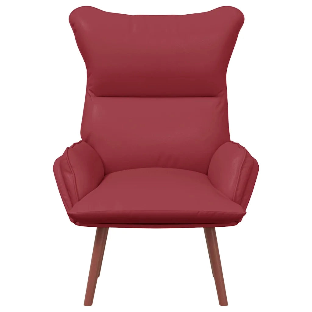 poltrona Rosso Vino 69 x 74 x 93 cm Pelle Artificiale 42001860