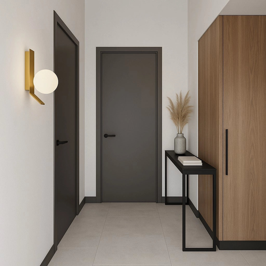 APP1759-1W Applique Da Parete In Oro Spazzolato/bianco