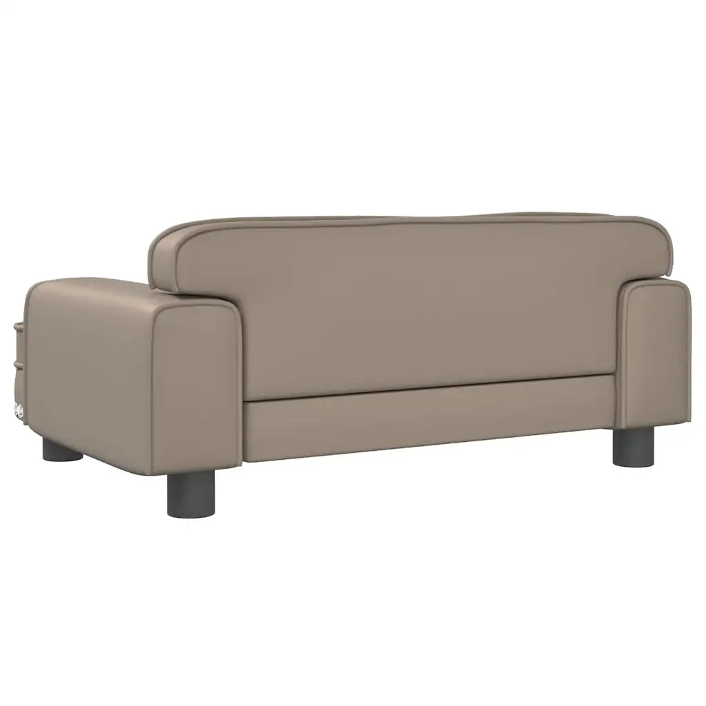 Divano | Divano da soggiorno | Sofa per Bambini Cappuccino 70x45x30 cm in Similpelle