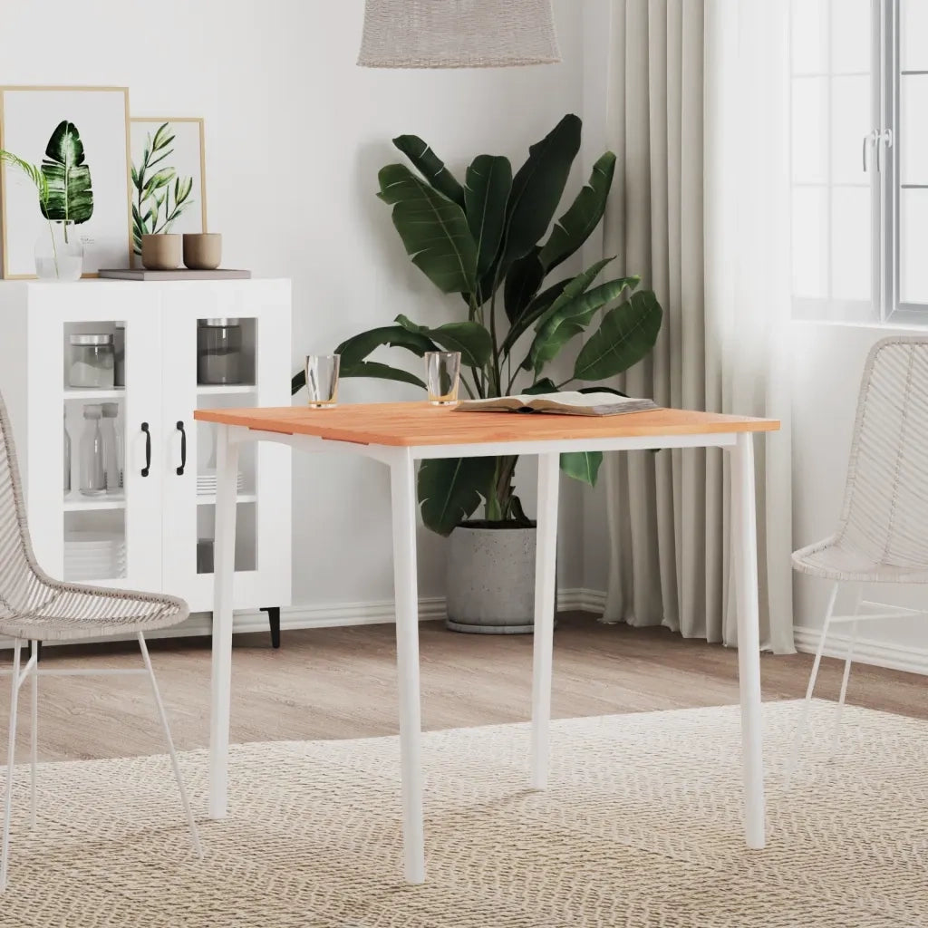 Piano per Tavolo 70x70x1,5 cm Quadrato Legno Massello di Faggio 355969