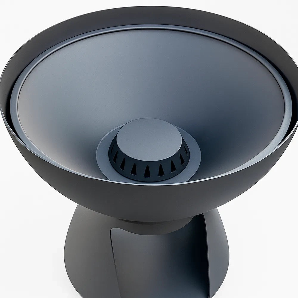 Tempo Style – Barbecue a Legna e Carbone Yucatán Antracite | BBQ in Acciaio Corten da Esterno con ruote e Griglia di cottura in Acciaio Inox 316