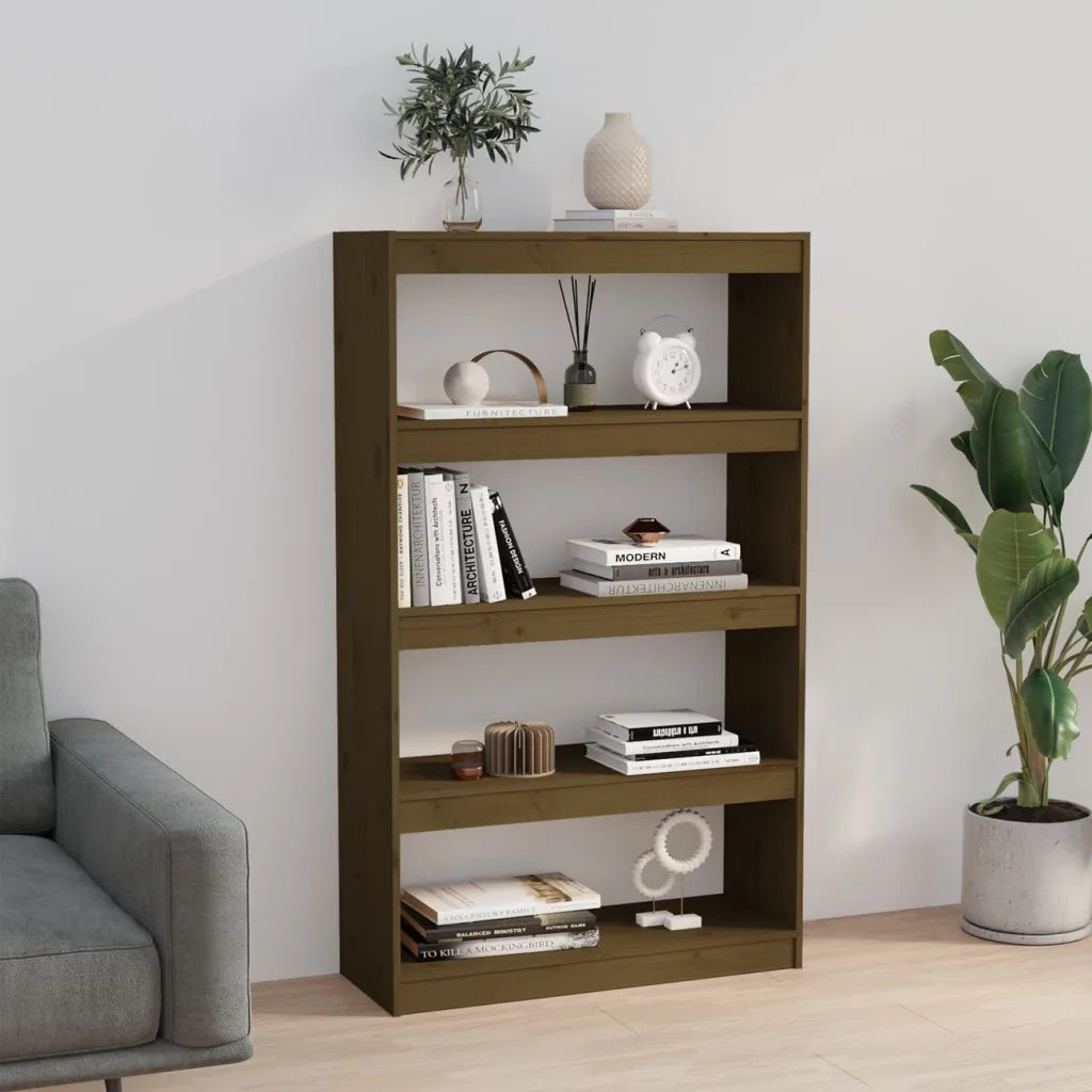 Libreria/Divisorio Ambra 80x30x135,5 cm Legno Massello di Pino 808196