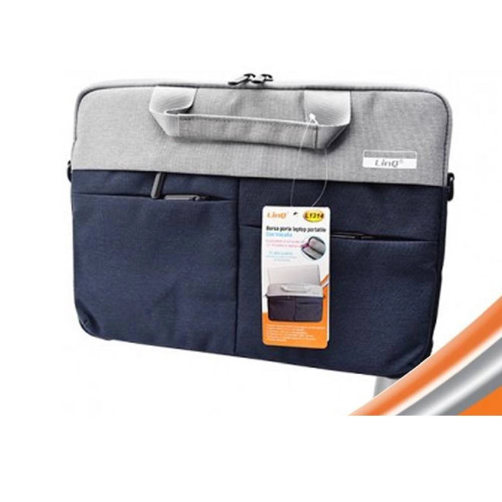 Trade Shop - Borsa Custodia Porta Computer Laptop Pc Notebook Portatile 13-14″ Tracolla L1314 -
