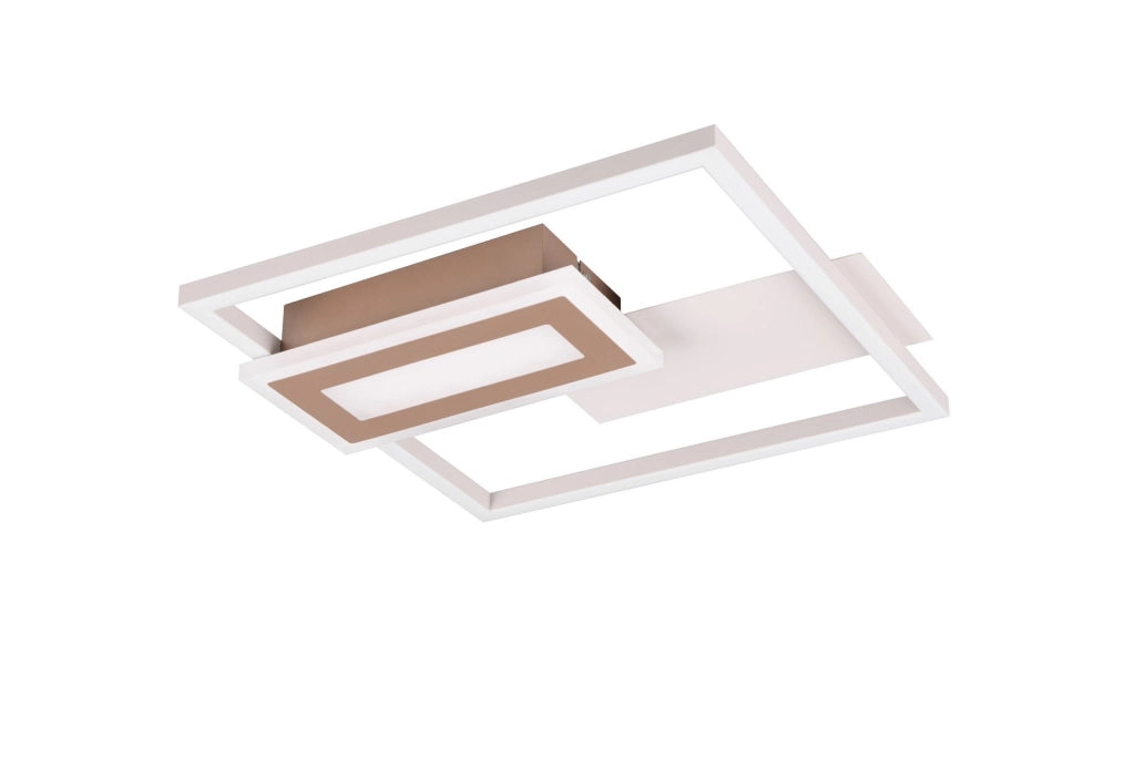 Lampada da soffitto LED 22W geometrica grigia SPIRO RL