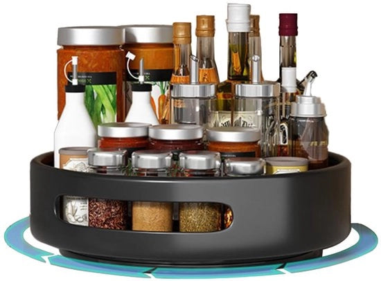 Organizzatore per piatti - Per cucina e armadi - Ø 31 cm - Acciaio inossidabile - Nero