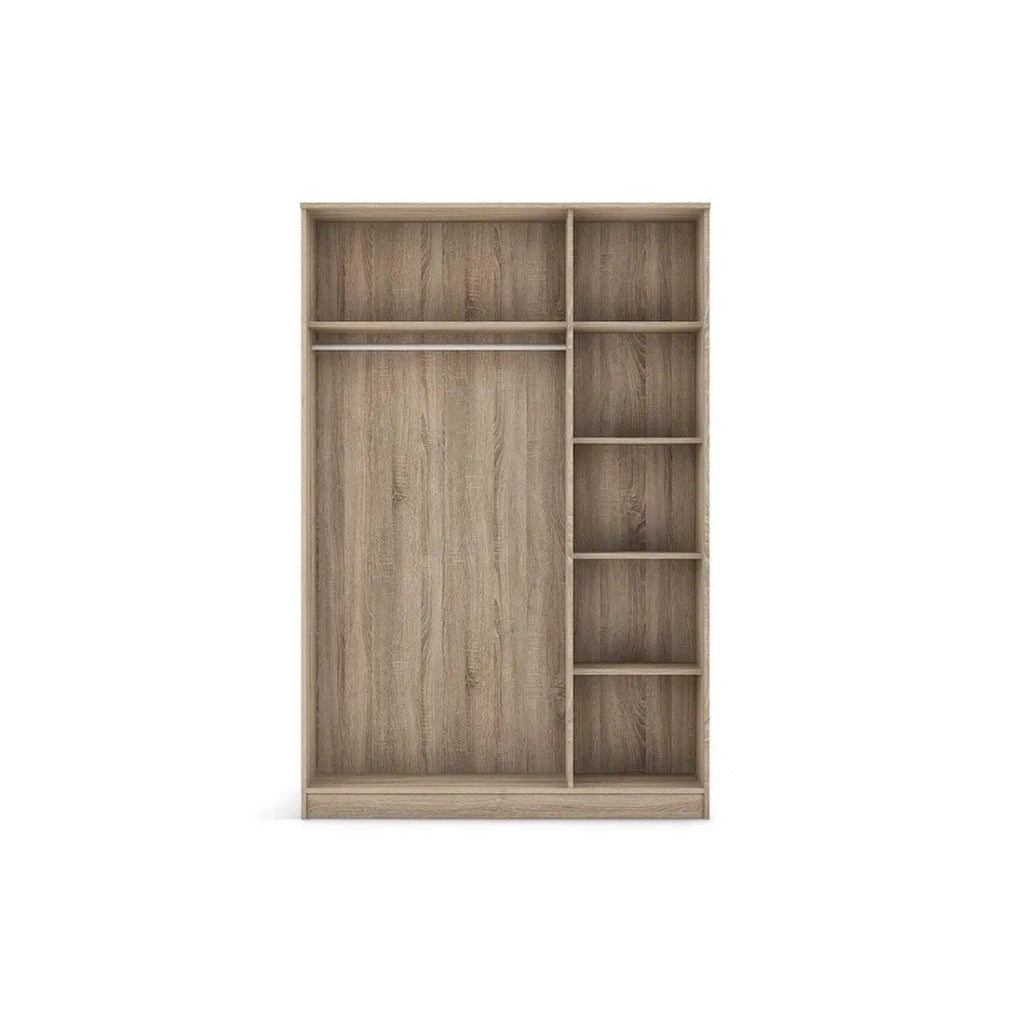 Armadio a 3 ante REY colore rovere sonoma – 120 x 180 x 50 cm
