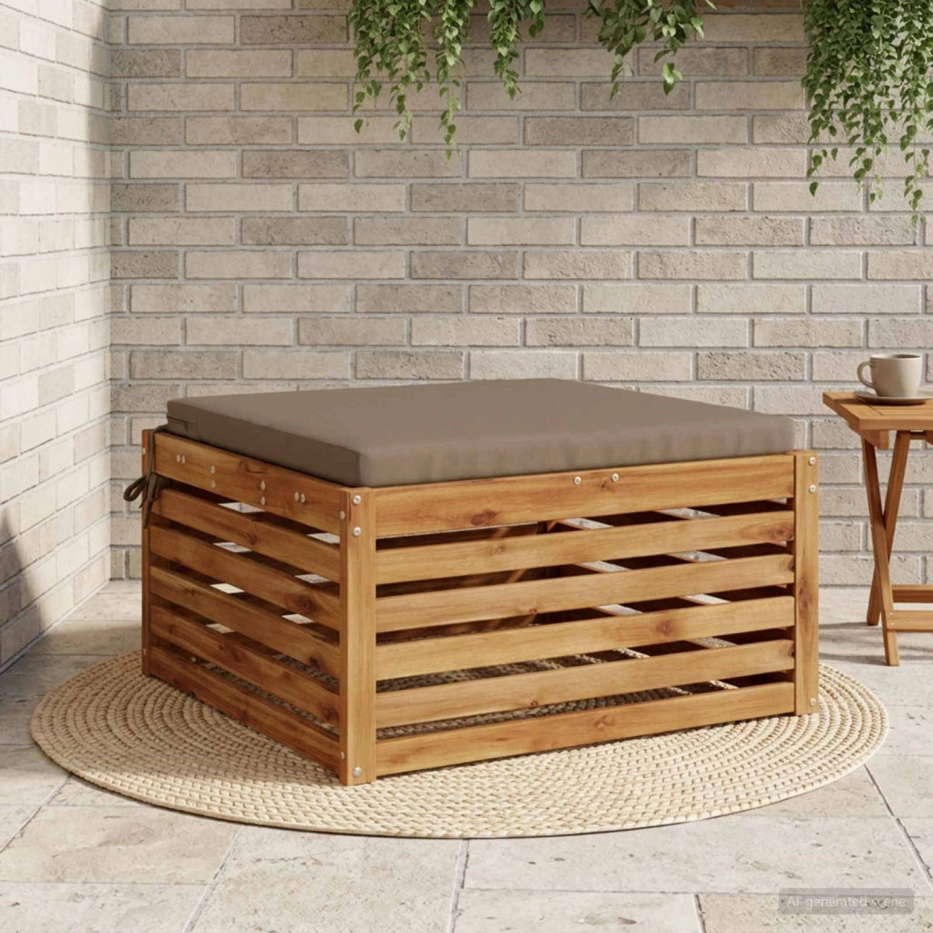 Cuscino per Sedia in Unico Pezzo SOEST 100% Poliestere Tortora 944995