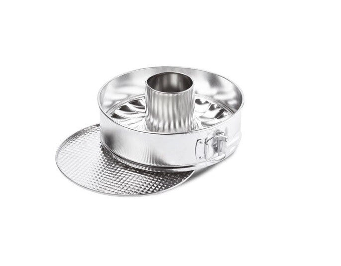 Stampo Forma Tortiera Dolci con Cerniera 2 Fondi Banda Stagnata 18 cm Ghidini