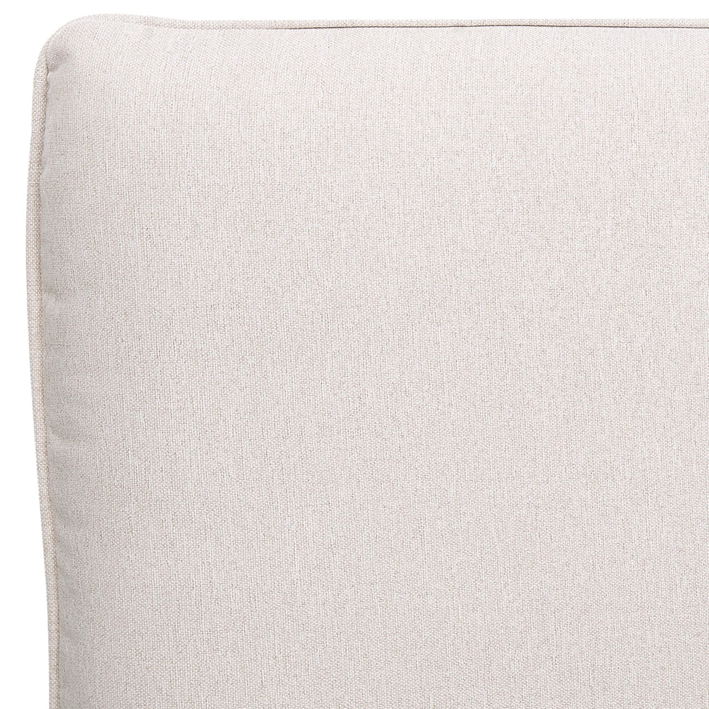 Letto a doghe Beige Poliestere Tessuto Imbottito 160 x 200 cm EU Matrimoniale Design Moderno