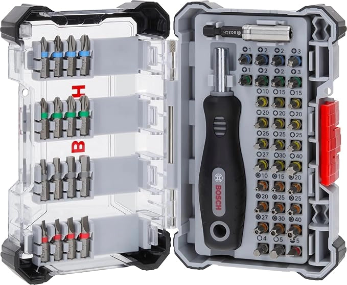 Bosch 2607012081 – Kit Extra-Hard Inserti (50 pezzi) con Giravite Magnetico