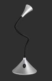 Lampada tavolo da Interno a LED in Plastica Argento