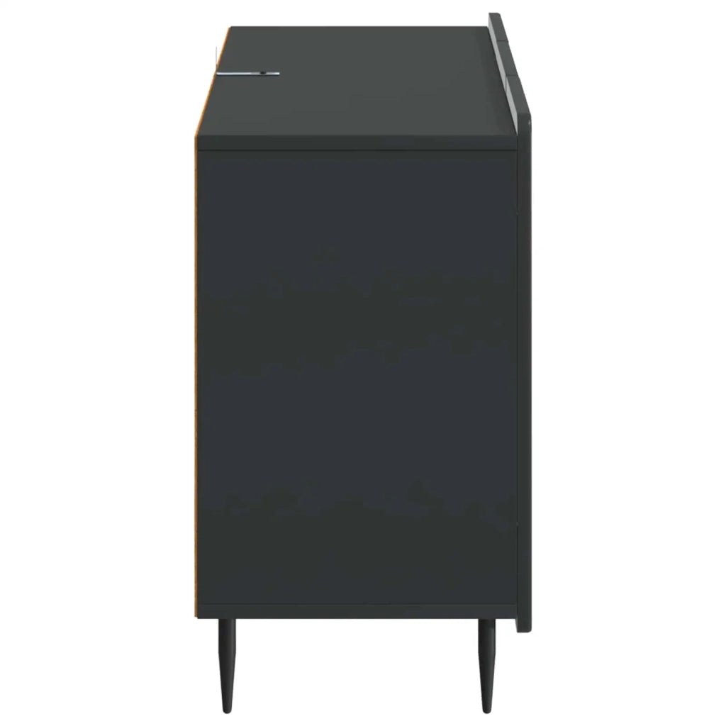 Credenza Nero 89 x 34,5 x 62 cm Legno ingegnerizzato 894426
