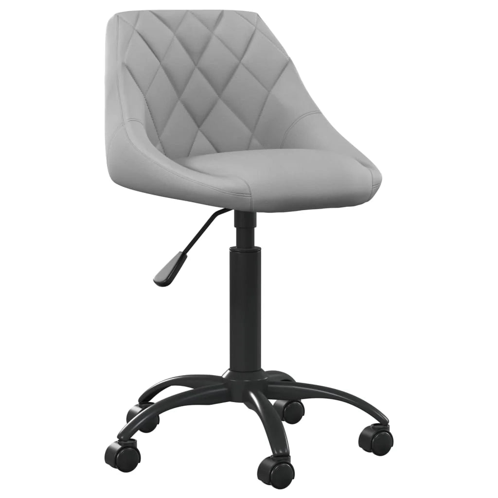 Sedia poltrona sedia da ufficio sedia da computer sedia da studio velluto grigio chiaro 02_0024024