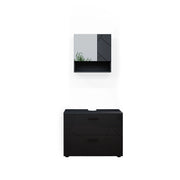 Vicco Set mobili bagno Antracite lucido 2 parti