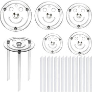 Set di piatti per torte multi-strato - 5 diametri (9/12/16/20/26 cm) per torte a strati