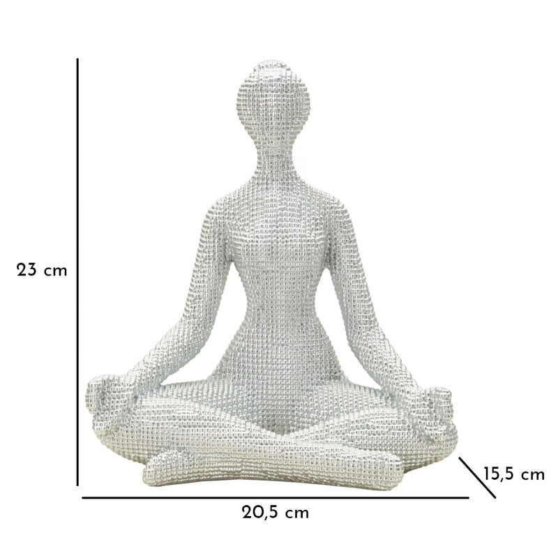 Donnina Yoga Silver cm 20,5x15,5x23