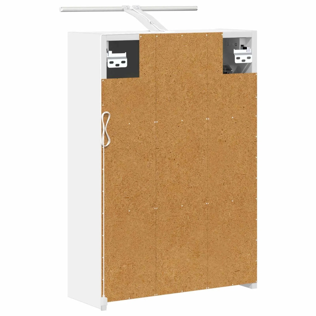 Mobiletto per specchio da bagno Bianco 43 x 16 x 62.5 cm